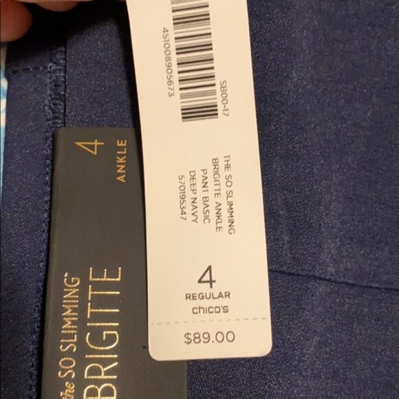 New With Tags  - Chico’s So Slimming Brigitte Ankle Pant - Size 4 - Picture 6 of 14